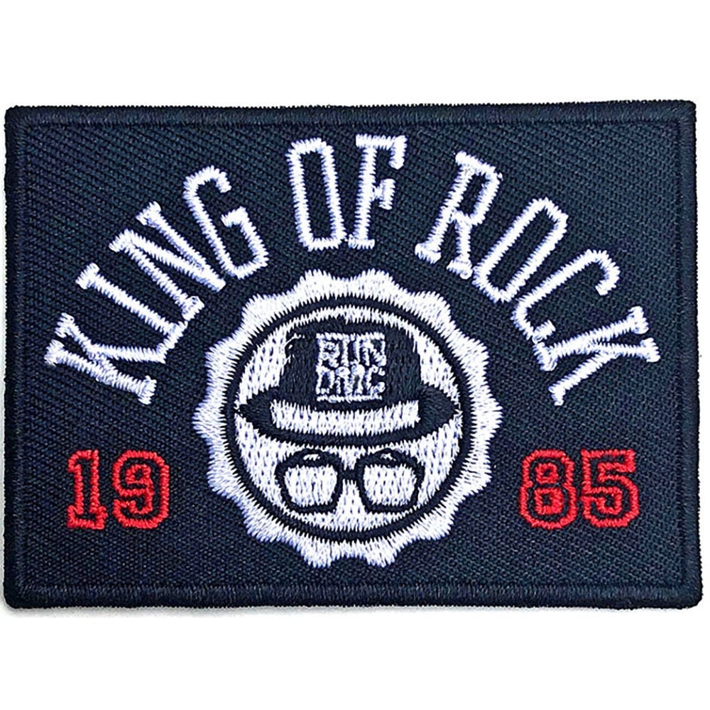 RUN DMC Patch - 2.75x2 Inch -  Rap Hip Hop Group Logo King of Rock 1985 Embroidered Patch Applique Craft Supply - Officially Licensed