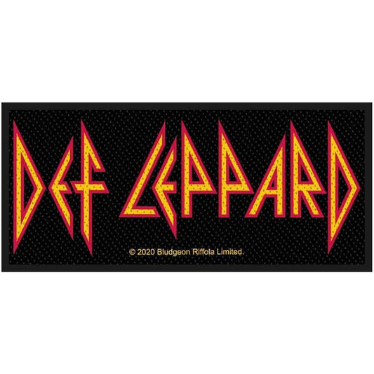 DEF LEPPARD Logo Patch - Approx 4x2 Inch - English Rock Band Embroidered Patch Applique Craft Supply - Officially Licensed