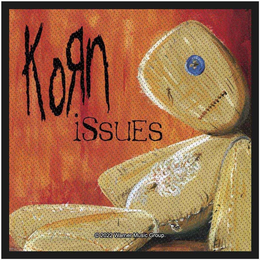 KORN Issues Patch - 4x4 Inch - KORN Issues Album Cover Rock Band Embroidered Patch Applique Craft Supply - Officially Licensed