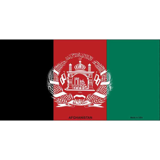 Afghanistan Flag Country Sticker Decal - 6x3 Inch - Novelty Rectangle Sticker Decal - Water Resistant Car Truck Window Craft Supply
