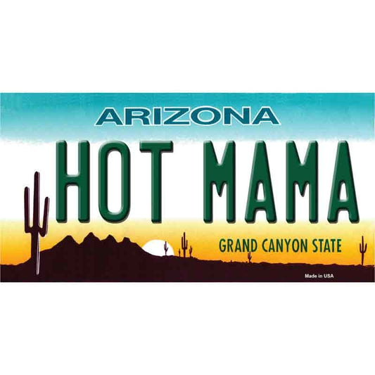 HOT MAMA Arizona State Sticker Decal - 6x3 Inch - Novelty Rectangle Sticker Decal - Water Resistant Car Truck Window Craft Supply