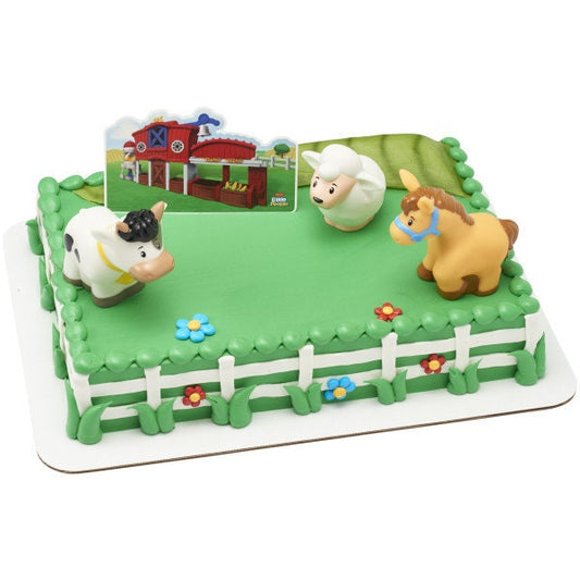 Fisher-Price Cake Topper - Fisher-Price™ Little People™ Barnyard Birthday Party Cake Decoration - Kids Birthday Decoset Craft Supply