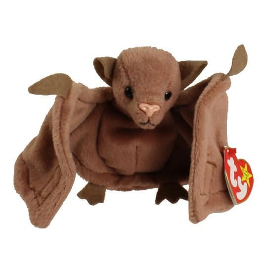 BATTY the Brown Bat Ty Beanie Baby Retired Beanbag Plush - New with Tags