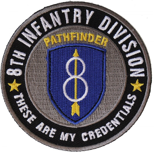 8TH INFANTRY DIVISION Pathfinder Army Embroidered Patch Military Craft Supply