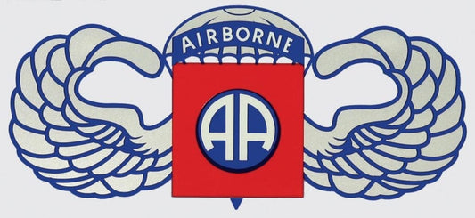 U.S. Army 82nd Airborne Division Clear Decal Sticker - United States ARMY Airborne Jump Wings Clear Decal Car Truck Window Vehicle Military