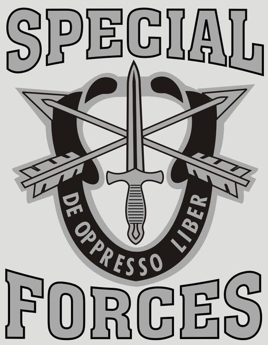 ARMY SPECIAL FORCES Clear Decal Sticker - United States Army Special Forces De Oppresso Liber Clear Decal Car Truck Window Vehicle Military