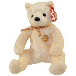 POPCORN the Bear Ty Beanie Baby Retired Vintage Beanbag Plush - New with Tags