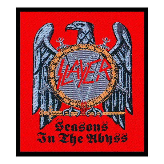SLAYER Seasons In The Abyss Patch - 3.75x4 Inch - Slayer Thrash Metal Band Embroidered Patch Applique Craft Supply - Officially Licensed