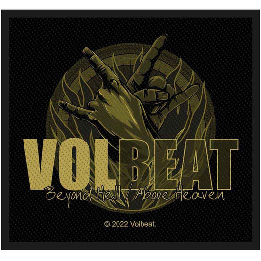 VOLBEAT Patch - 4x4 Inch - VOLBEAT Danish Rock Band Logo Beyond Hell Embroidered Patch Applique Craft Supply - Officially Licensed