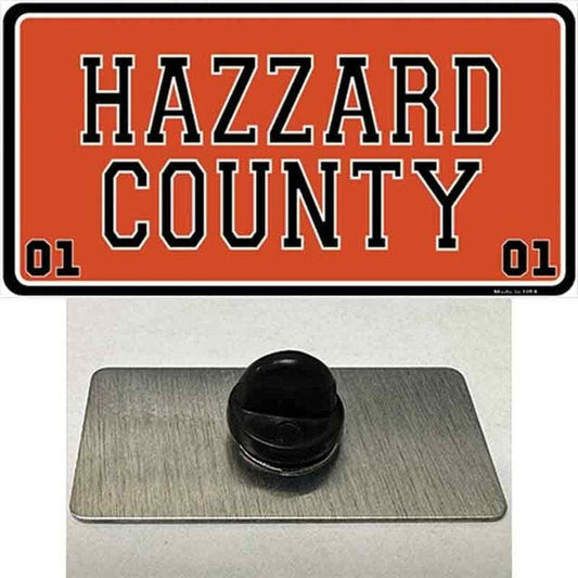 Dukes Of Hazard 01 Hazard County Lapel Pin - Classic TV Series! General Lee Metal Hat Pin Backpack Tie Shirt Button Pinback Craft Supply