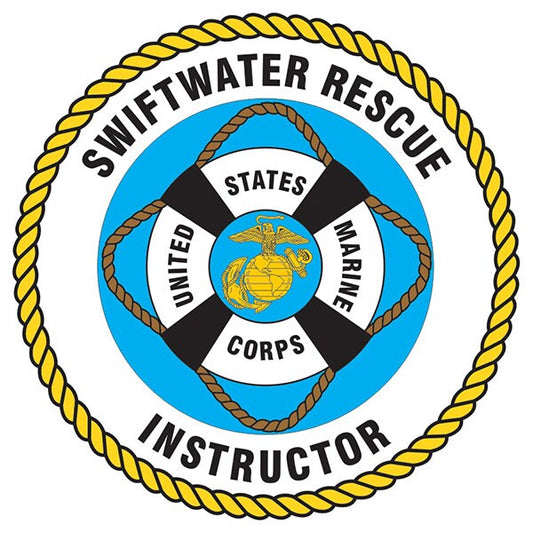 Marines Mountain Warfare Training Center Decal Sticker - Swiftwater Rescue Instructor Decal Car Truck Window Vehicle Military Craft Supply