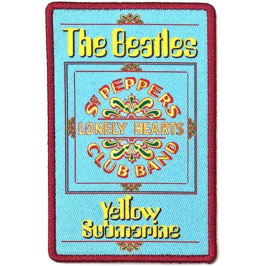 THE BEATLES Patch - 3.5x2.5 Inch - Beatles Yellow Submarine Lonely Hearts Club Embroidered Patch Applique Craft Supply - Officially Licensed