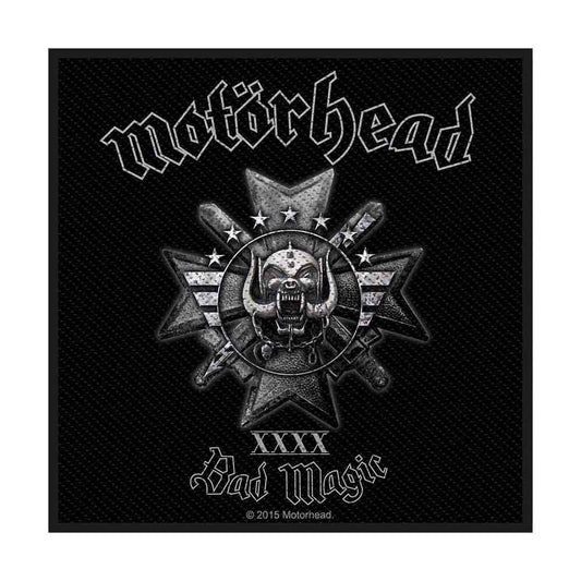 MOTORHEAD Patch - 4x4 Inch - Motorhead Bad Magic Album Rock Band Logo Embroidered Patch Applique Craft Supply - Officially Licensed