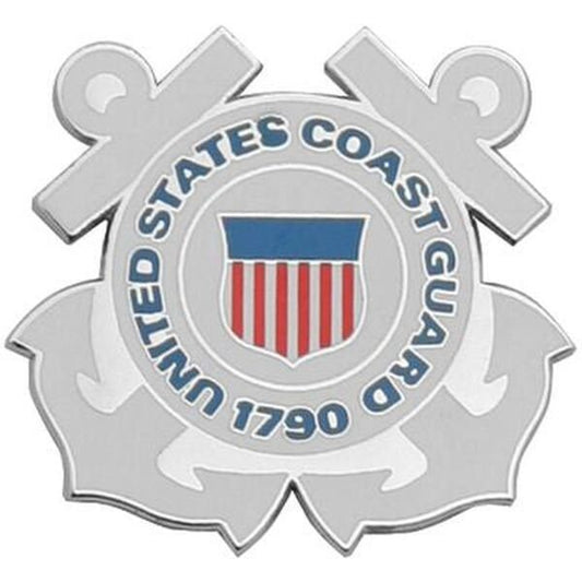 Coast Guard Crest Lapel Pin - USCG United States Coast Guard Large Crest Military Enamel Pin Backpack Tie Shirt Button Pinback Craft Supply