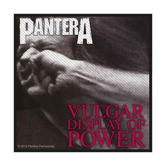 PANTERA Patch - 4x4 Inch - Pantera Vulgar Display Of Power Heavy Metal Band Embroidered Patch Applique Craft Supply - Officially Licensed