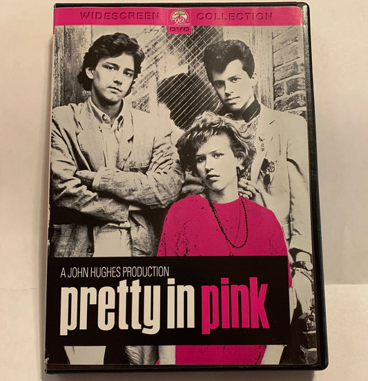 Pretty in Pink (DVD, 1986) Molly Ringwald, Andrew McCarthy Widescreen Edition - Very Good Condition ** Spend 35.00 and get FREE SHIPPING! **