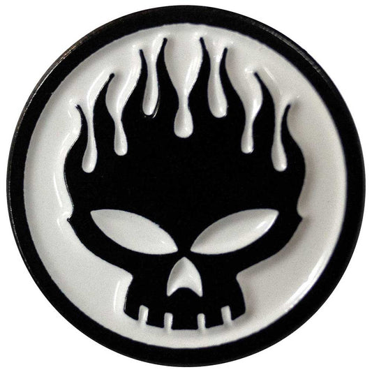 THE OFFSPRING Enamel Metal Pin Badge - Approx 1 Inch - Skull Band Logo - Pinback Badge Button Lapel Pin With Butterfly Clutch Attachment