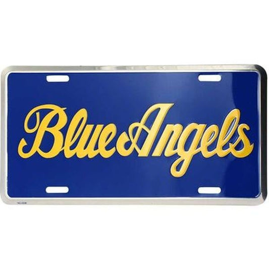 NAVY Blue Angels Metal License Plate - United States U.S. NAVY Flight Demonstration Squadron Aerobatic Team Craft Supply