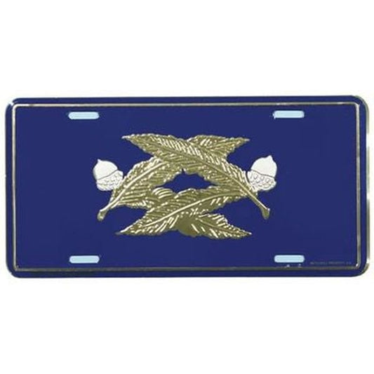 U.S. NAVY Civil Engineer Metal License Plate - United States Naval Civil Engineer Corps (CEC) Insignia Military Craft Supply