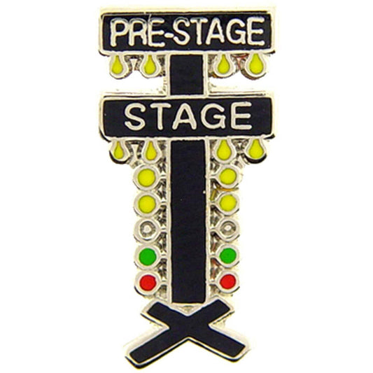 Drag Strip Stage Lights Lapel Pin - Dragstrip Muscle Cars Auto Racing Automotive - Enamel Pin Backpack Tie Shirt Button Pinback Craft Supply
