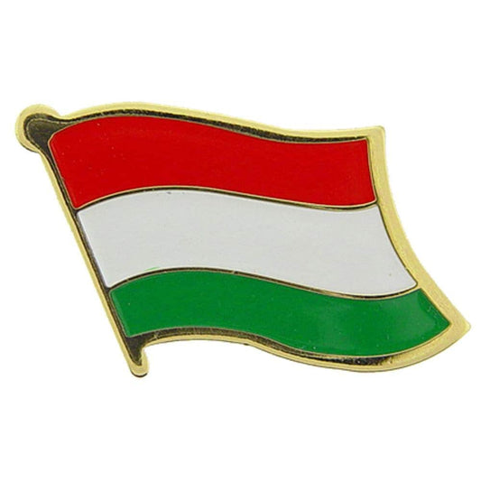 HUNGARY Flag Lapel Pin - Country Flag Enamel Pin for Backpack Tie Shirt Button Pinback Lapel Pin