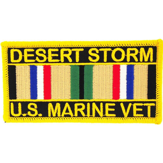 Desert Storm U.S. MARINE Veteran Patch - Service Ribbons Vet United States Marines Military Embroidered Patch Applique Craft Supply