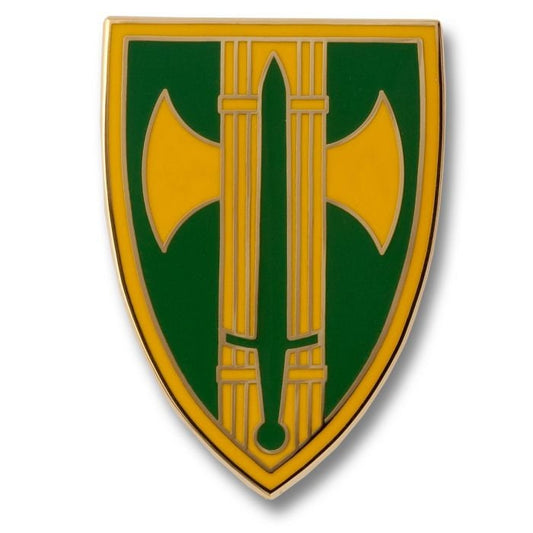 ARMY 18th Military Police Brigade Combat Service Badge Lapel Pin - 1 Inch - Army Enamel Pin Backpack Tie Shirt Button Pinback Craft Supply