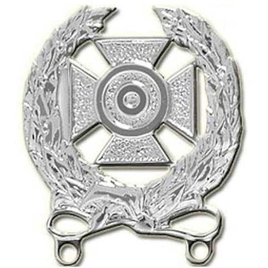 ARMY Expert Badge Pin, Bright Nickel Lapel Pin - 1.5 Inch - United States Army Enamel Pin Backpack Tie Shirt Button Pinback Craft Supply