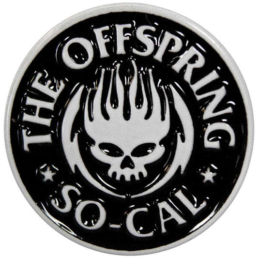 THE OFFSPRING Enamel Metal Pin Badge - Approx 1 Inch - So-Cal Band Logo - Pinback Badge Button Lapel Pin With Butterfly Clutch Attachment