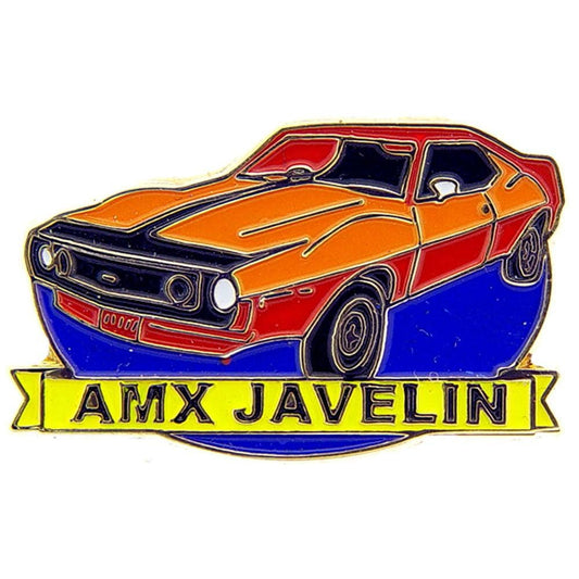 AMX Javelin Lapel Pin - American Motors Experimental AMC AMX Muscle Car - Enamel Pin Backpack Tie Shirt Trading Button Pinback Craft Supply