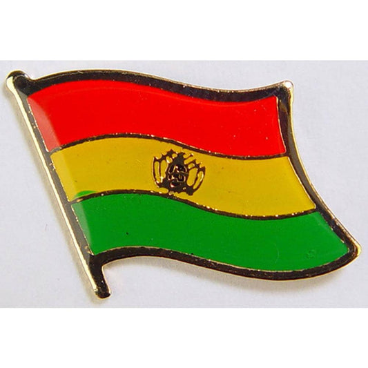BOLIVIA Flag Lapel Pin - Country Flag Enamel Pin for Backpack Tie Shirt Button Pinback Lapel Pin
