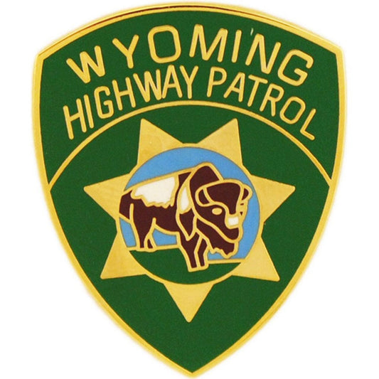 Wyoming Highway Patrol Lapel Pin - State Trooper Police Patrol - Enamel Pin Backpack Tie Shirt Trading Button Pinback Craft Supply