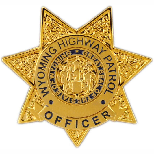 Wyoming Highway Patrol Officer Lapel Pin - State Trooper Police Patrol - Enamel Pin Backpack Tie Shirt Trading Button Pinback Craft Supply