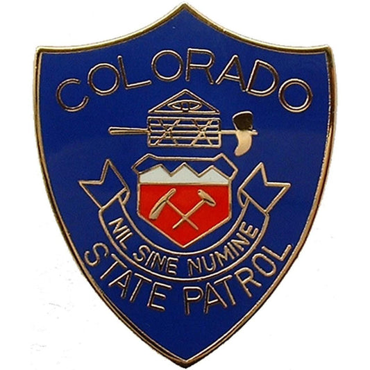 Colorado State Patrol Lapel Pin - State Trooper Highway Police Patrol - Enamel Pin Backpack Tie Shirt Trading Button Pinback Craft Supply