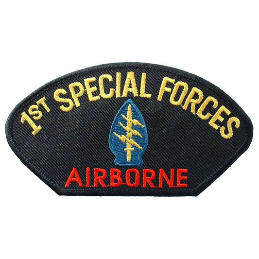 US ARMY 1st Special Forces Airborne Hat Patch - Airborne Ranger Delta Force Military Embroidered Patch Applique Craft Supply