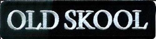 OLD SKOOL SCHOOL Biker Motorcycle Embroidered Patch Craft Supply