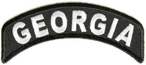 GEORGIA STATE Rocker Biker Motorcycle Embroidered Patch Craft Supply