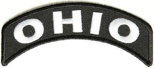 OHIO STATE Rocker Biker Motorcycle Embroidered Patch Craft Supply