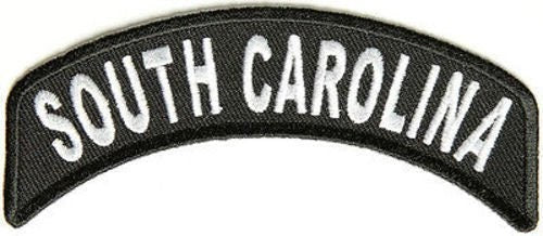 SOUTH CAROLINA STATE Rocker Biker Motorcycle Embroidered Patch Craft Supply