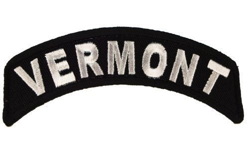 VERMONT STATE Rocker Biker Motorcycle Embroidered Patch