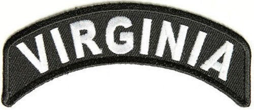 VIRGINIA STATE Rocker Biker Motorcycle Embroidered Patch