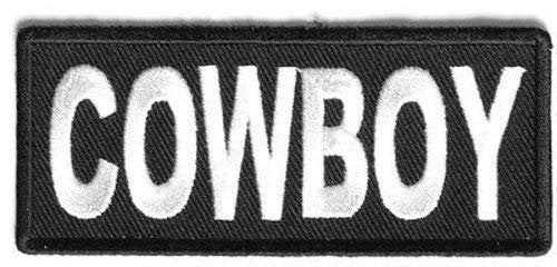COWBOY Motorcycle Biker Embroidered Patch