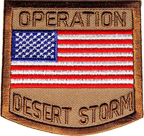 OPERATION DESERT STORM Flag Military Embroidered Patch Craft Supply