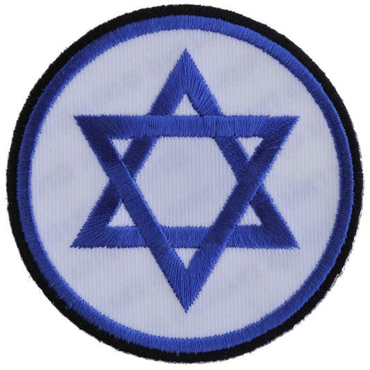 STAR OF DAVID Jewish Christian Blue Embroidered Patch