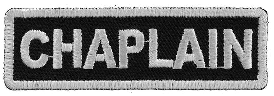 CHAPLAIN Motorcycle Biker Embroidered Patch