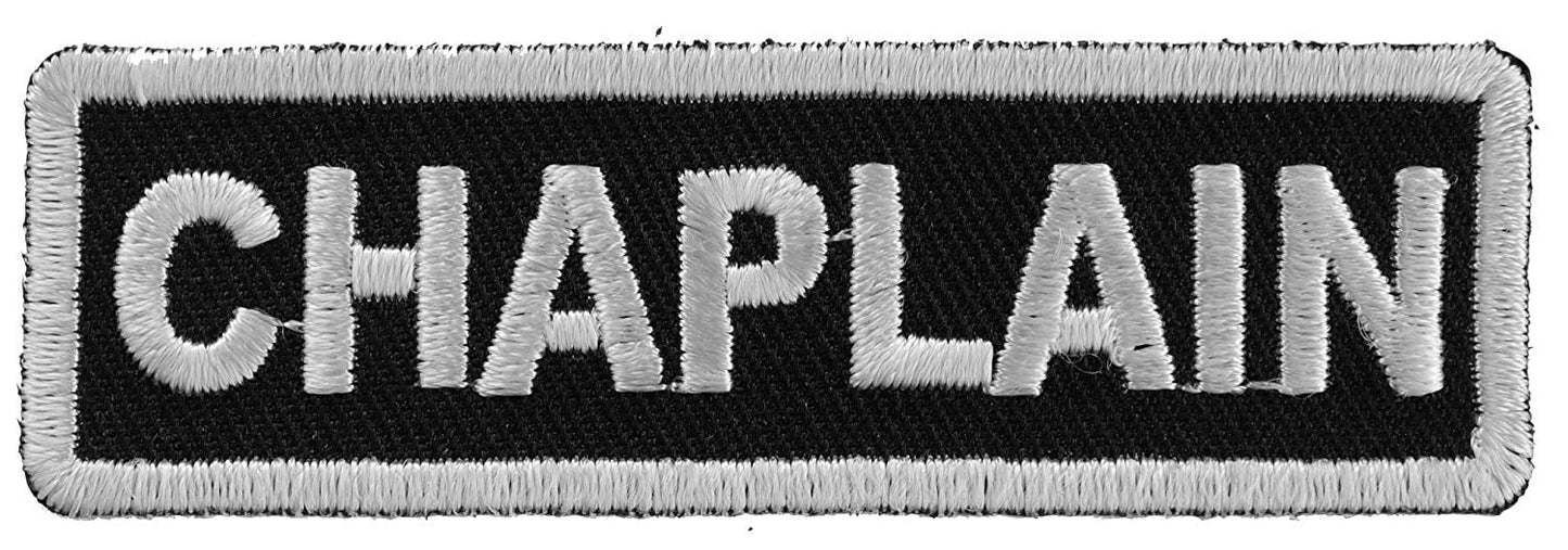 CHAPLAIN Motorcycle Biker Embroidered Patch Craft Supply