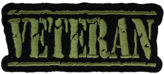 VETERAN GREEN OLD Stamper Military Embroidered Patch Craft Supply