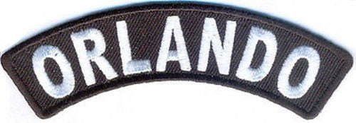 ORLANDO Rocker Biker Motorcycle Embroidered Patch Craft Supply