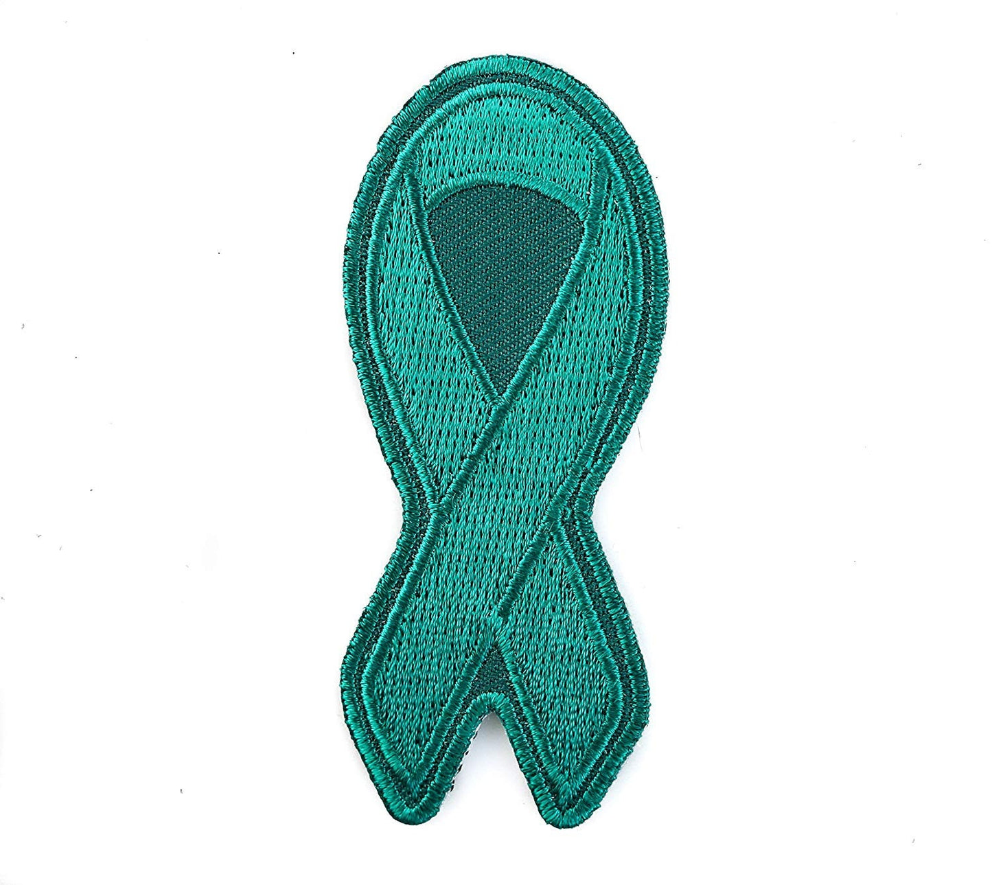 TEAL RIBBON Awareness PTSD Motorcycle Biker Patch