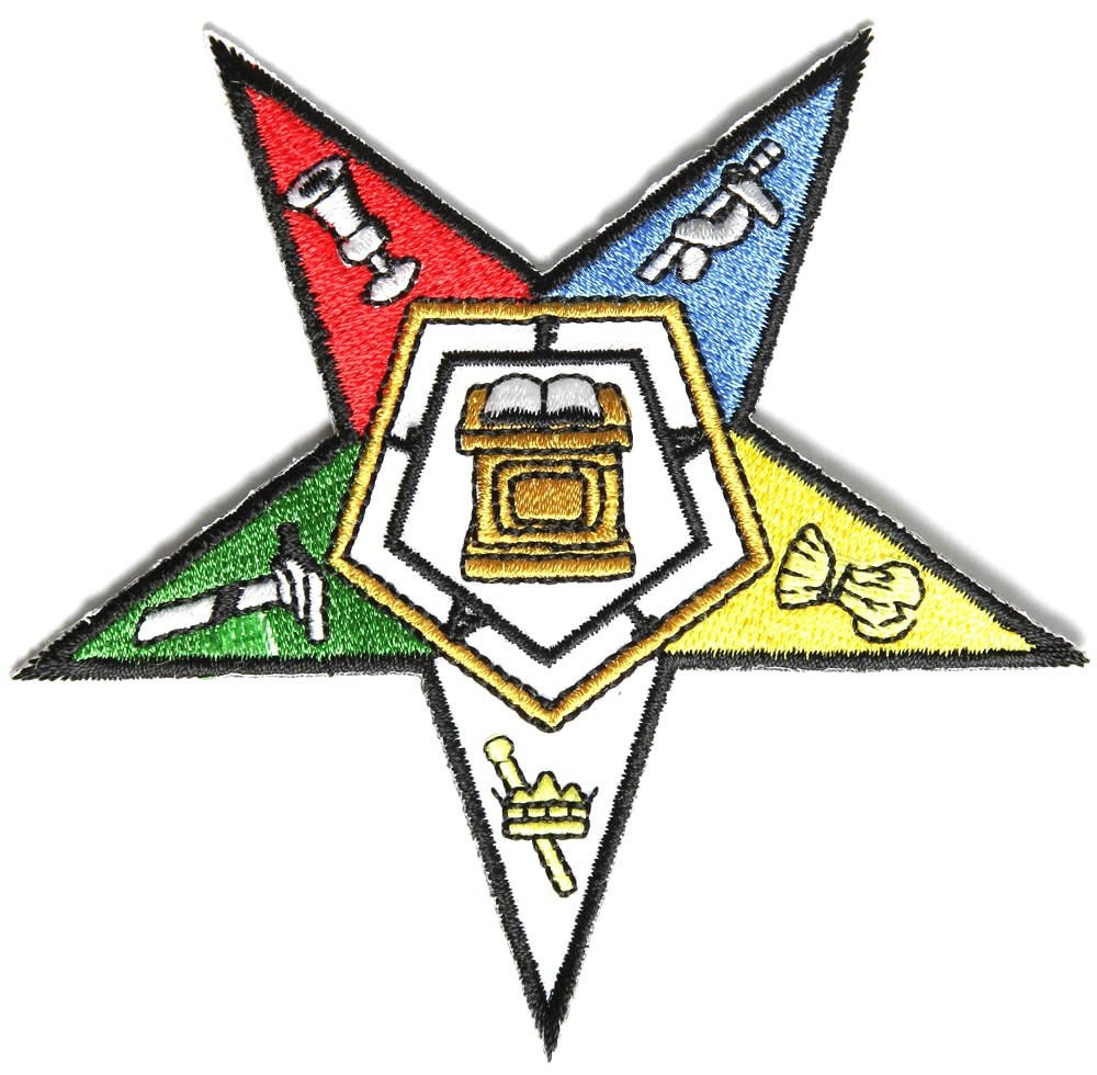 EASTERN STAR Mason Masonry Embroidered Patch Craft Supply